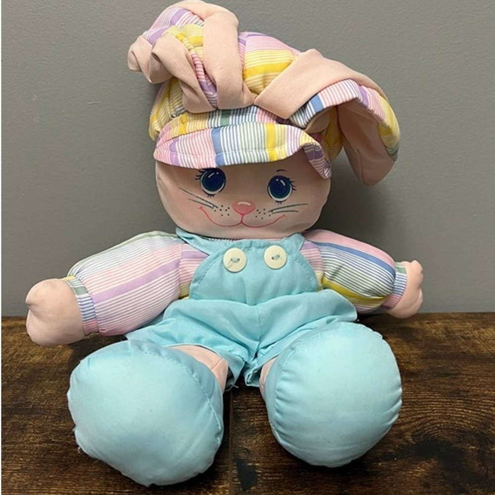 Vintage 1980 Dolly Mine Bunny Rabbit Plush Doll